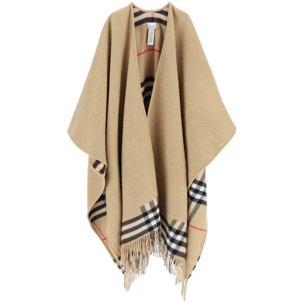 Burberry wool cashmere cape poncho